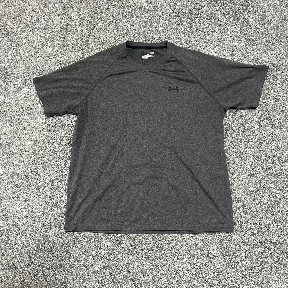 Under Armour HeatGear Performance T Shirt Gray Athletic Men's Large